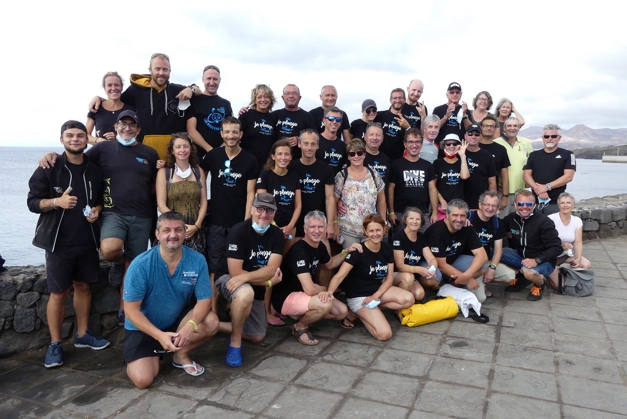 Plongée en groupe Lanzarote